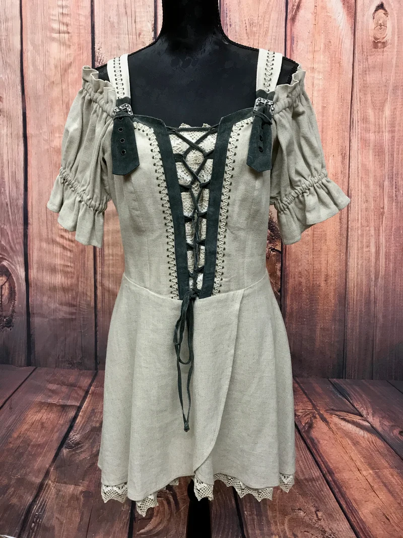 Vintage Landhauskleid kurz, Größe 40