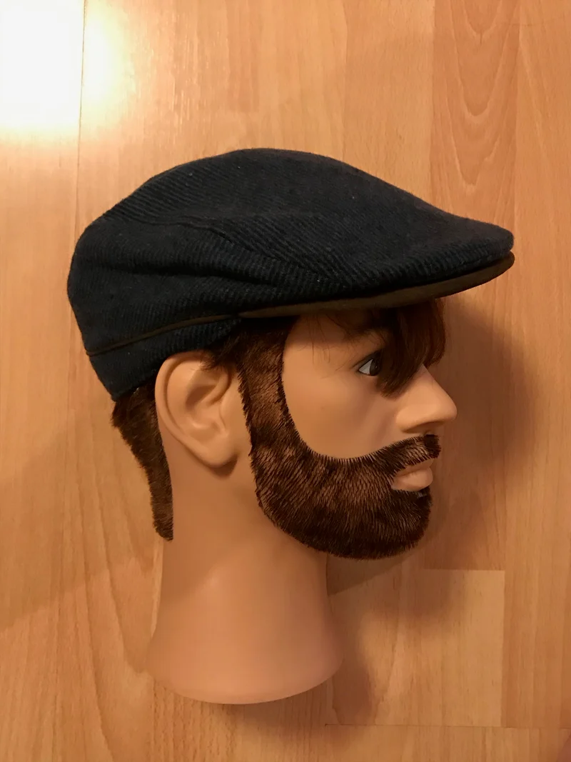 Dunkelblaue Schiebermütze (20er Jahre Stil)