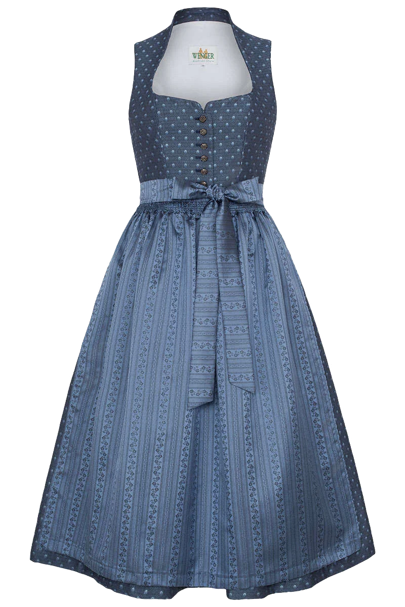 Dirndl lang mit Schneewittchenkragen