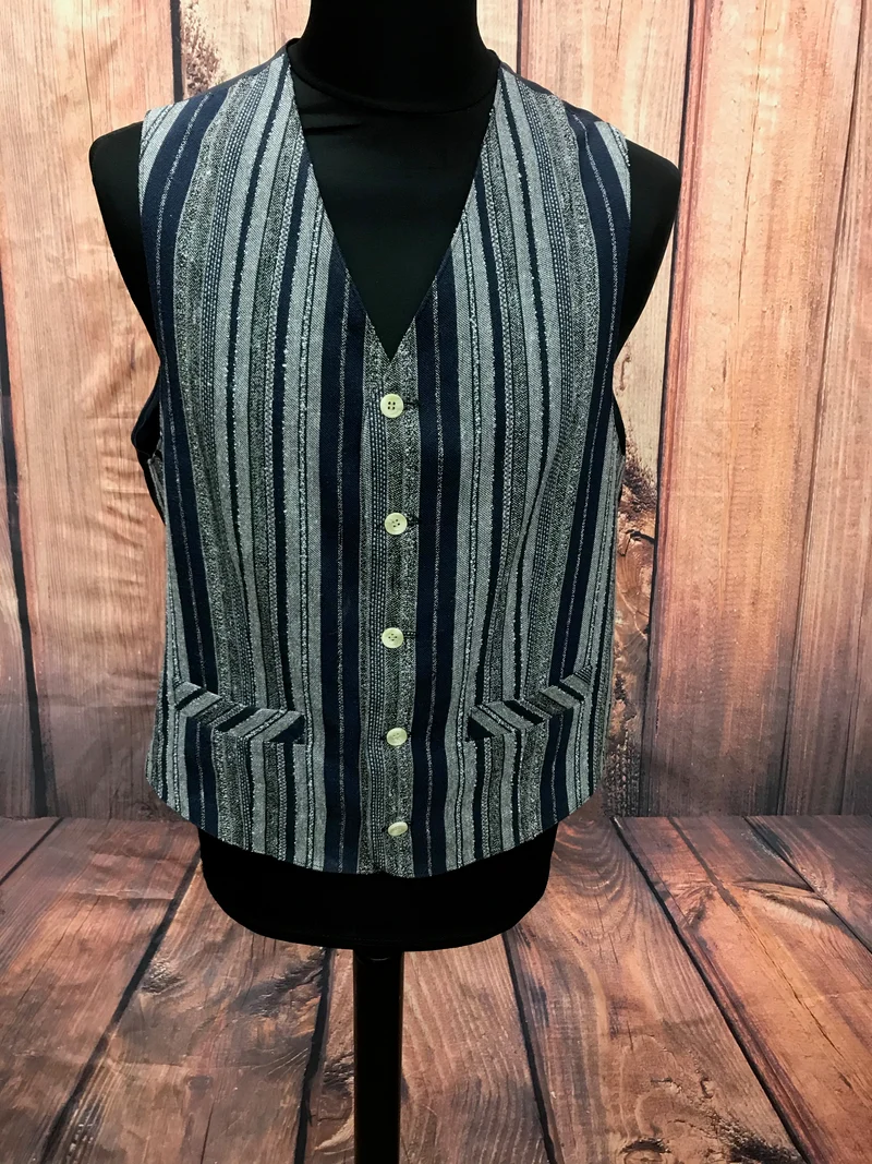 Gestreifte Vintage Weste – Größe 50 – Highland Company