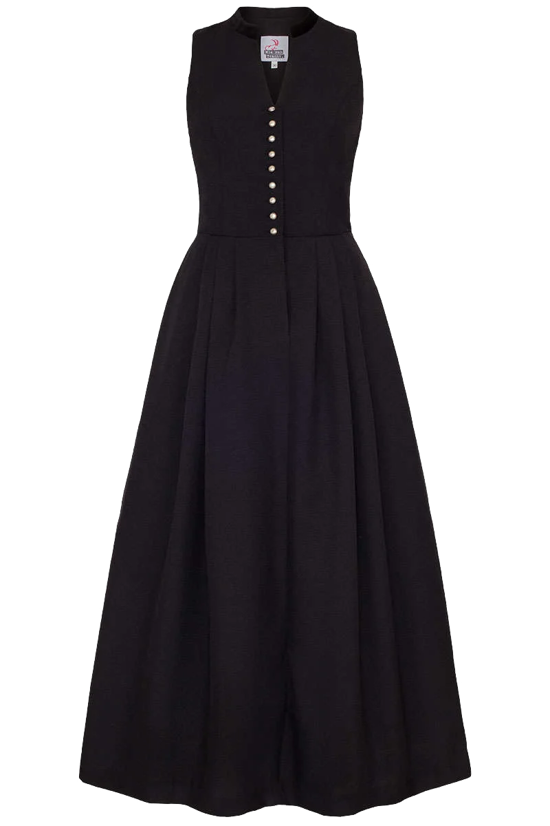 Langes Dirndl hochgeschlossen ohne Schürze