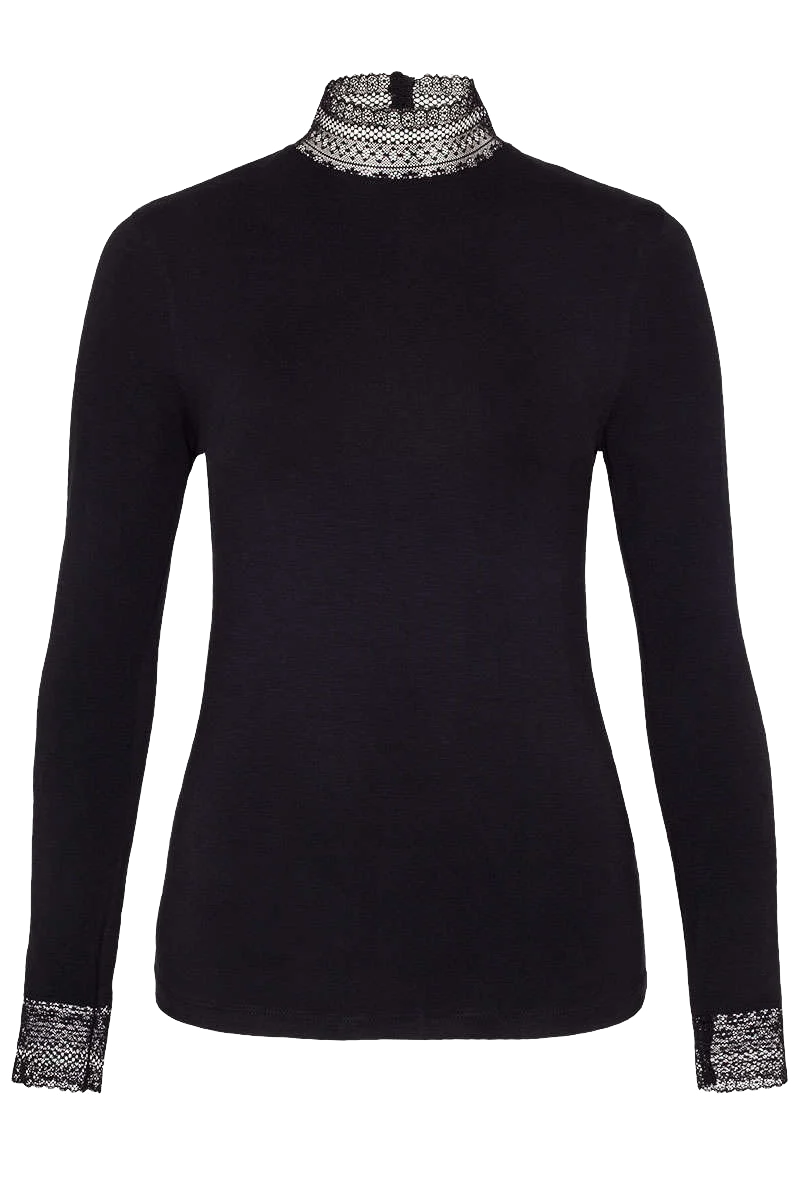 Damen Trachten-Longshirt mit Spitze
