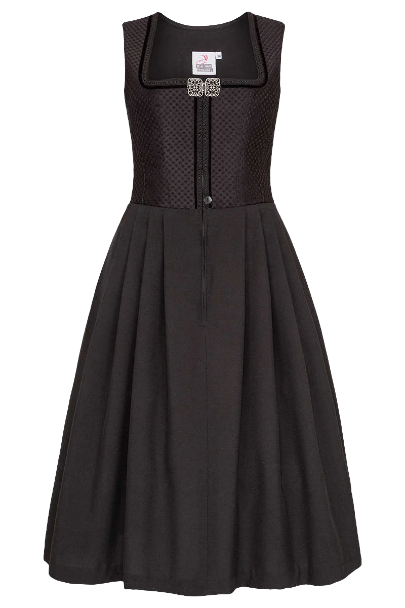 Stretch Dirndl mit Brosche ohne Schürze