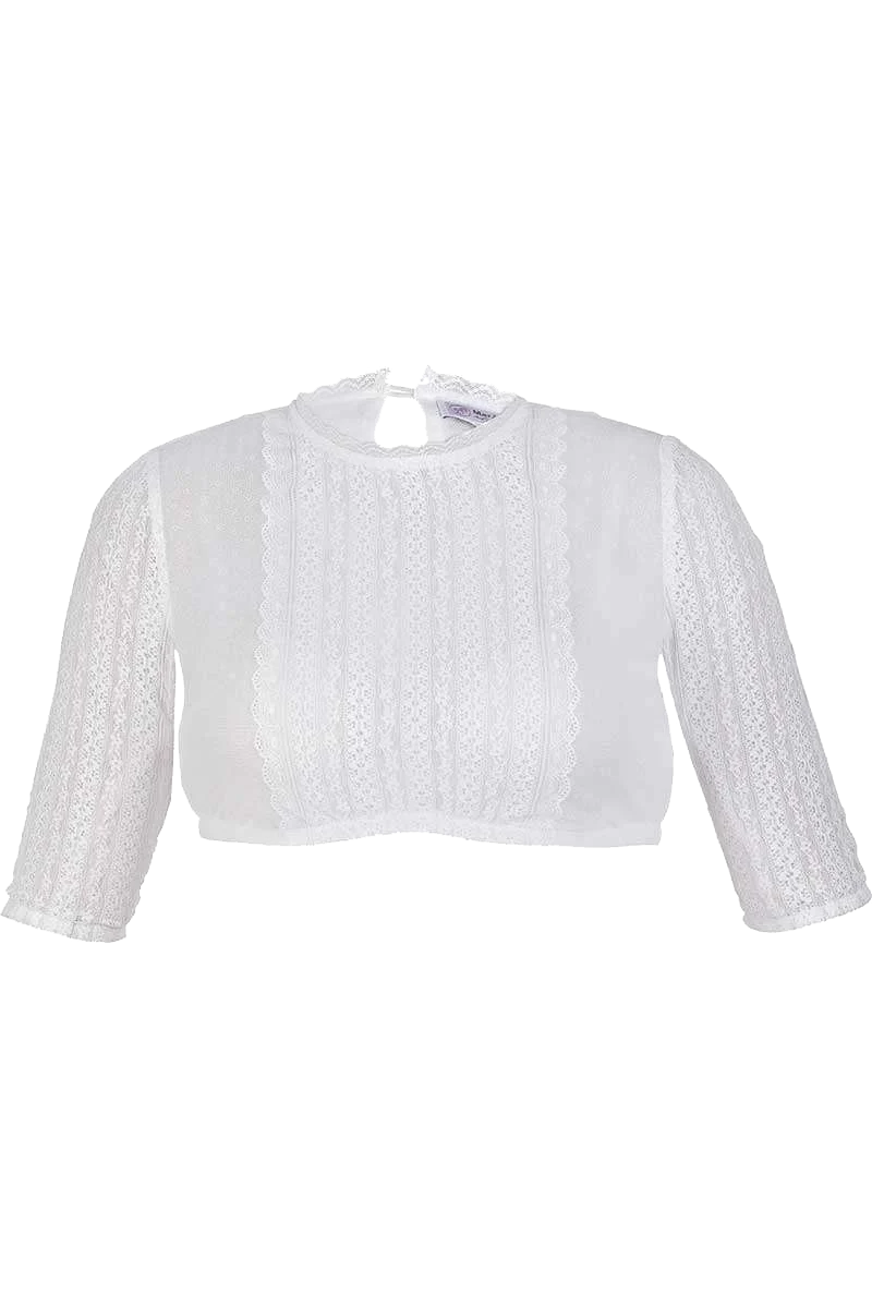 Spitzen-Dirndlbluse transparent