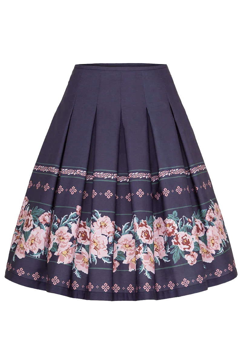 Trachtenrock mit Blumenprint