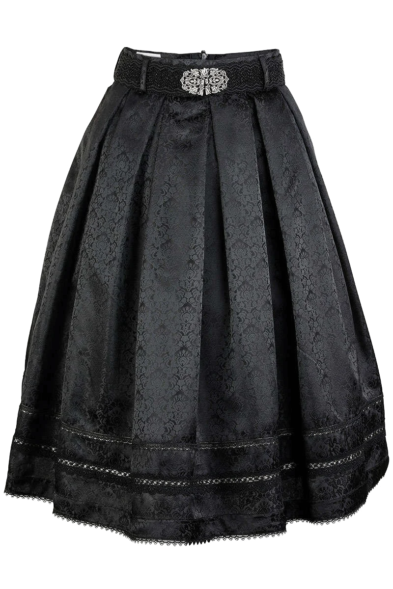 Trachtenrock mit Gürtel Paisley Muster