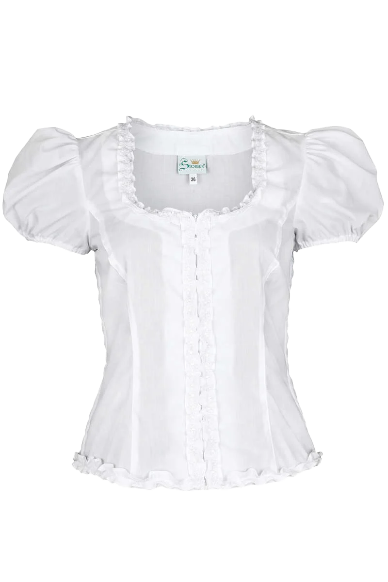 Trachten Mieder Bluse mit Puffärmel