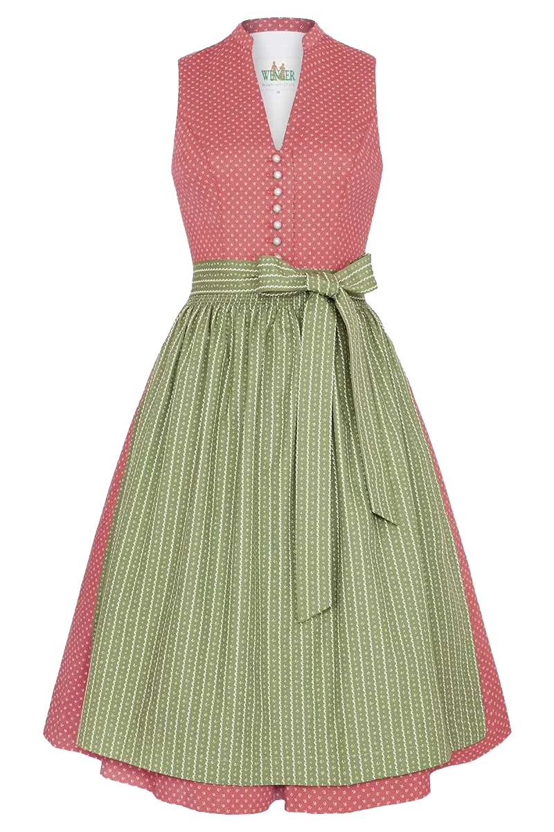 Stretch Dirndl midi hochgeschlossen Stretch