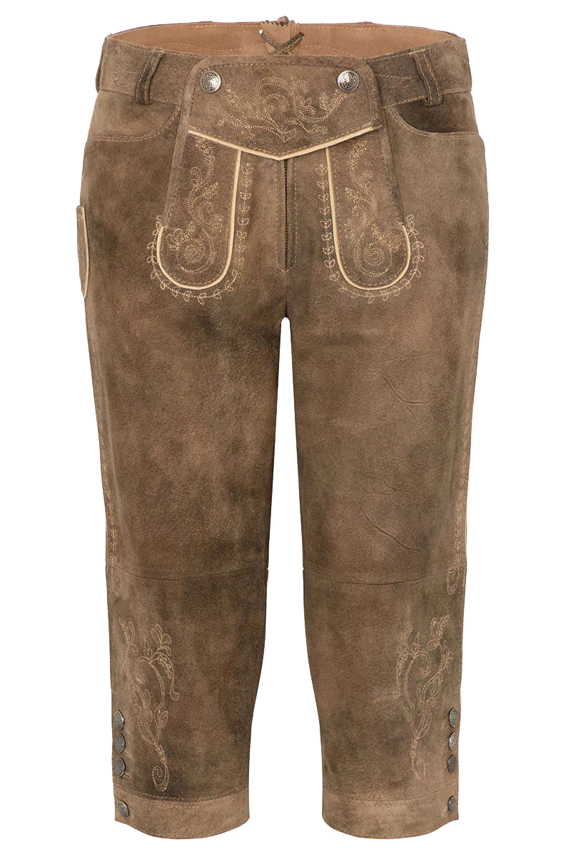 Damen Leder-Kniebundhose Ziegenvelour