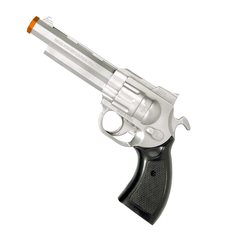 Silberner Gangster Revolver