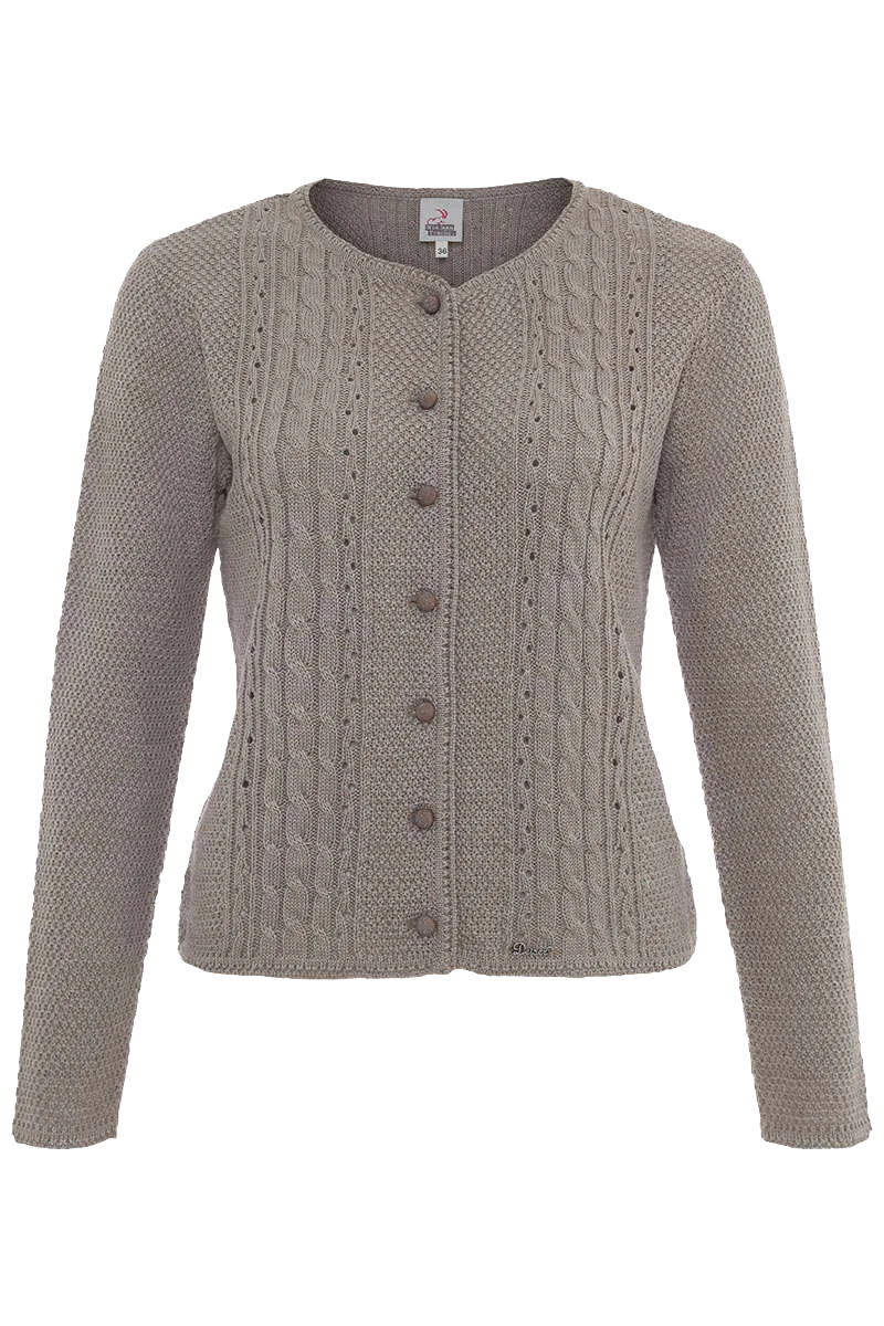 Dirndljacke Strick mit Zopfmuster