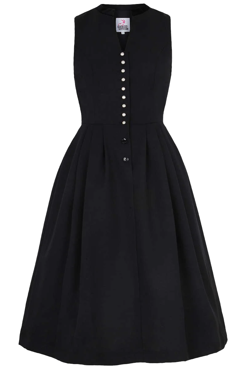 Midi-Dirndl hochgeschlossen ohne Schürze
