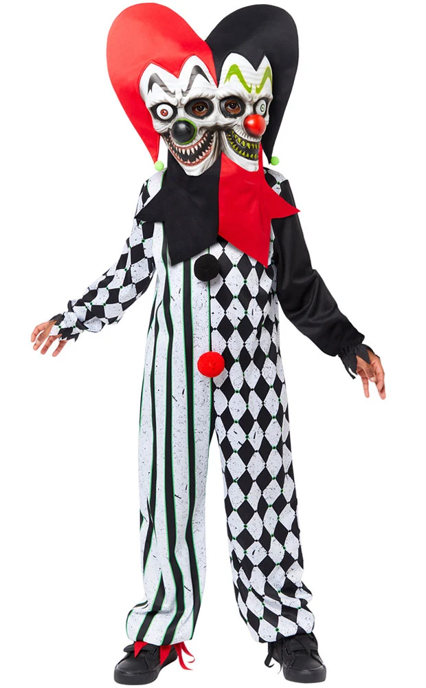 Two Face Horror Harlekin Kinderkostüm