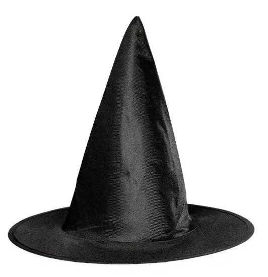 Klassischer Hexenhut für Kinder schwarz
