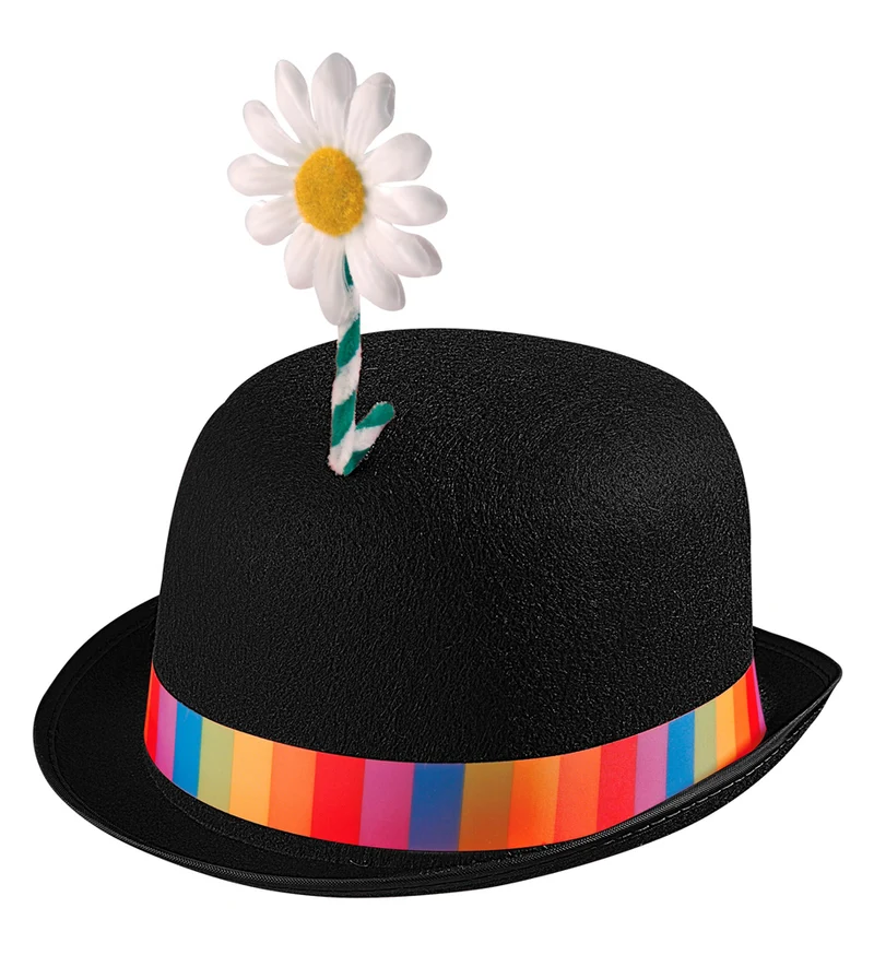 Schwarze Clowns Melone mit Blume