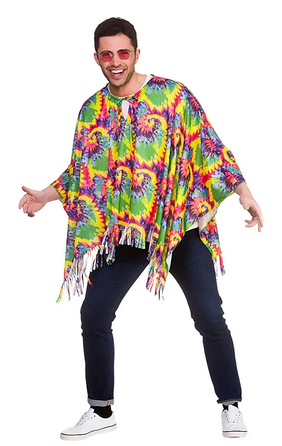 Hippie Poncho für Damen und Herren Deluxe