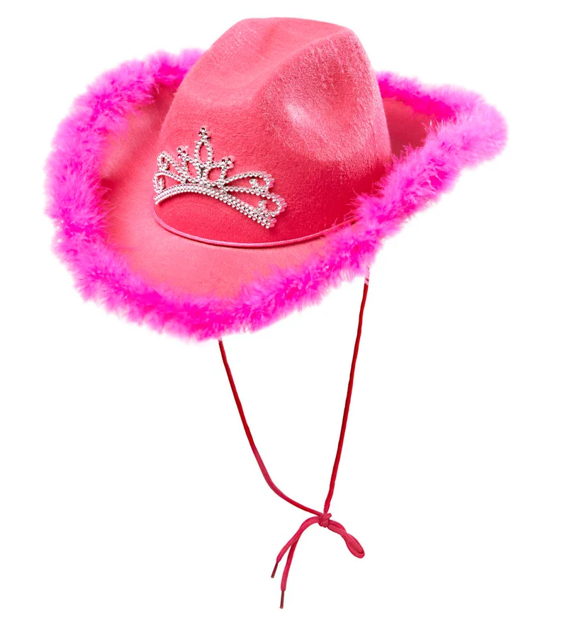 Marabou Cowgirl Hut mit Diadem