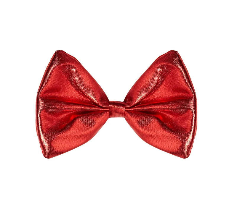 Metallic Fliege rot