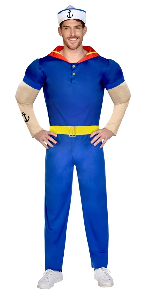 Starker Matrose Herren Kostüm Deluxe