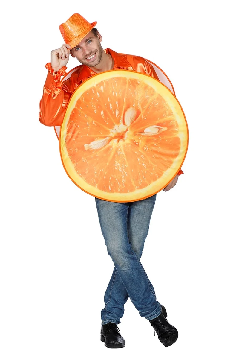 Orange Deluxe Unisex Kostüm