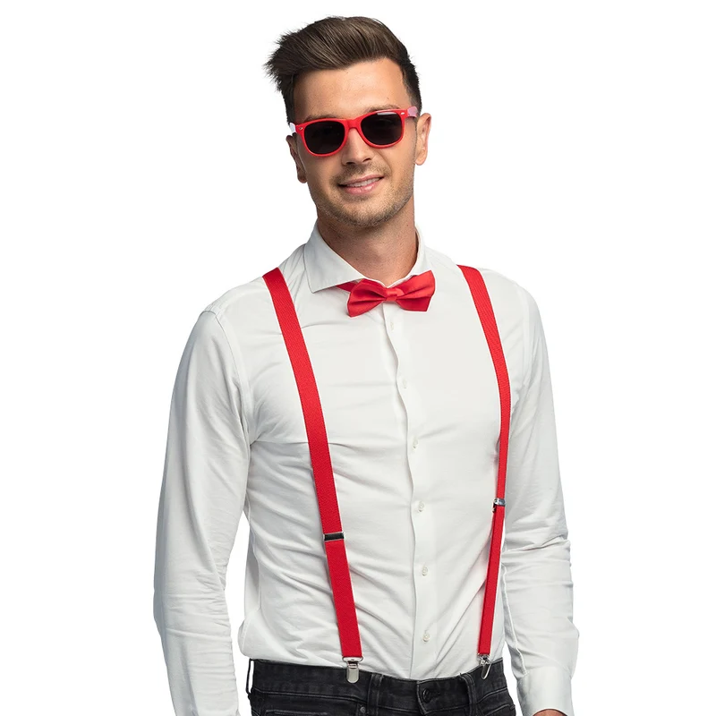 Party Zubehör Set 3-teilig rot