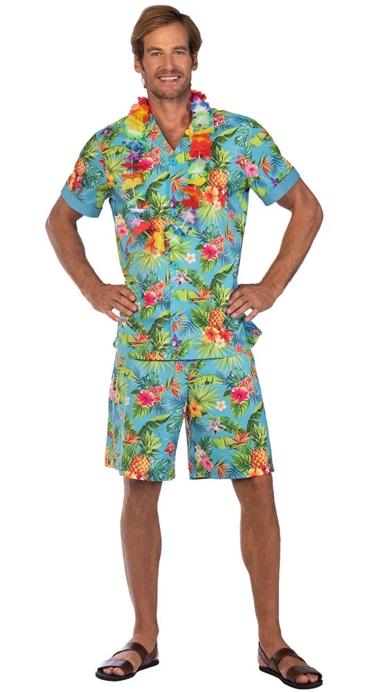 Hawaii Set Kostüm für Herren 2-teilig