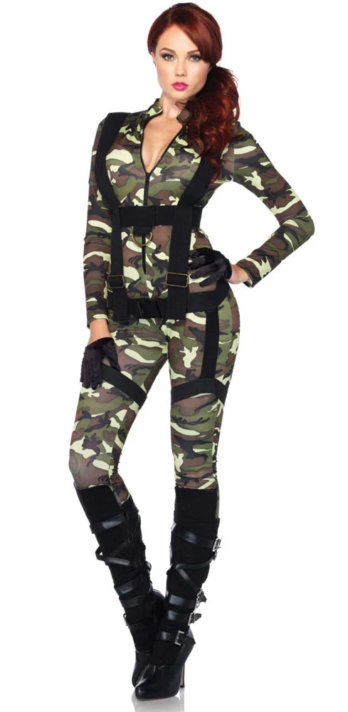 Army Fallschirmjägerin Damenkostüm