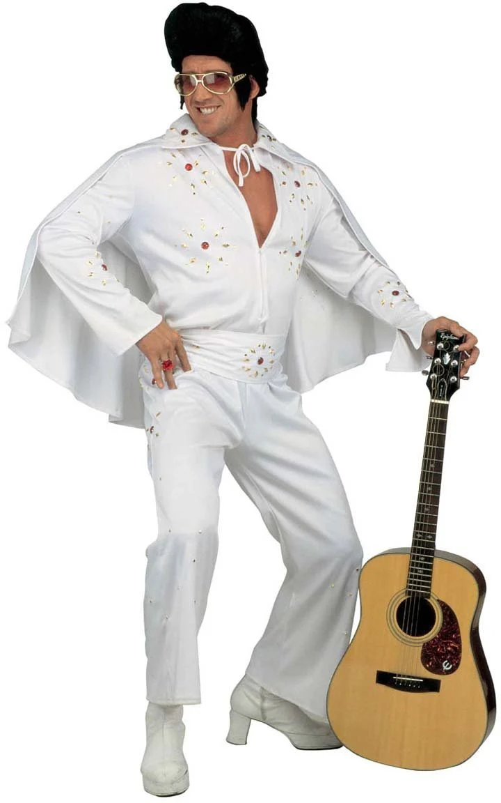 King of Rock 'n' Roll Kostüm weiß