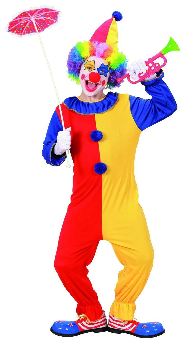 Buntes Clowns Kostüm für Kinder