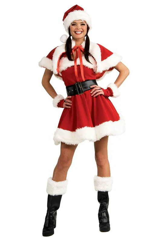 Velvet Sexy Miss Santa Weihnachtsfrau Kostüm