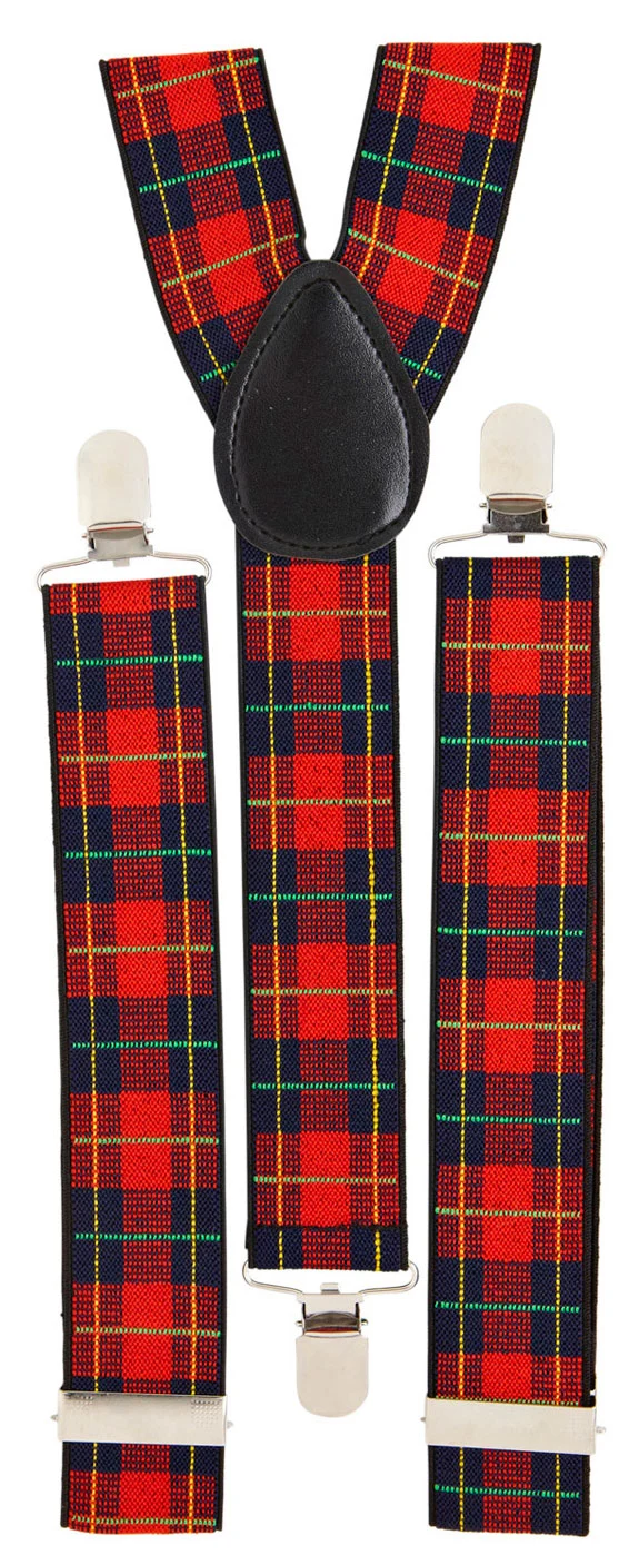 Hosenträger rot-kariert