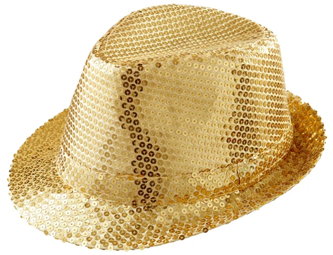 Pailletten-Hut gold