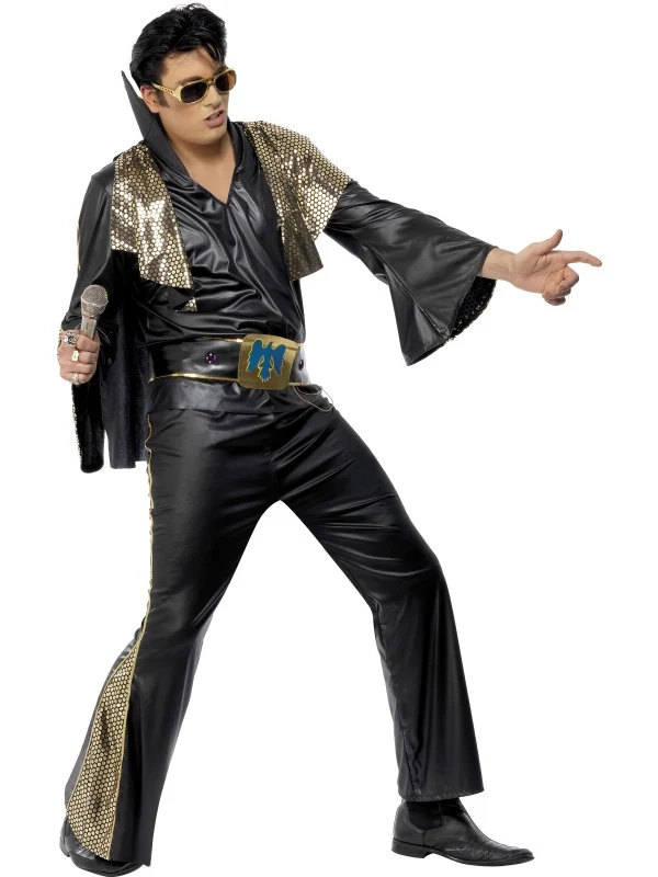 Rock ´n´ Roller King Kostüm schwarz