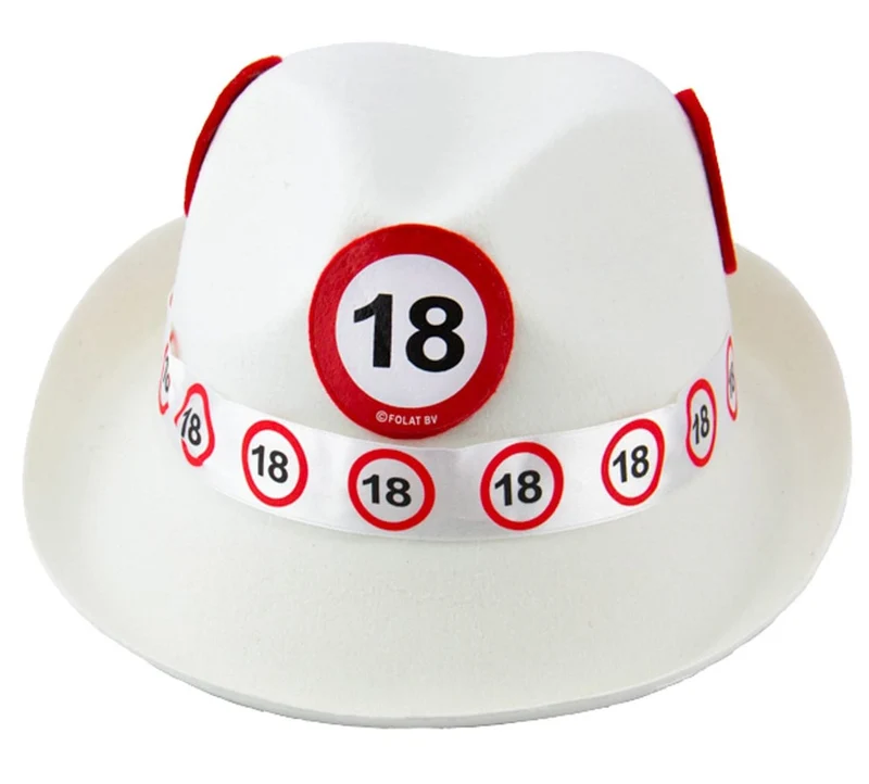 Verkehrsschild 18 Filzhut