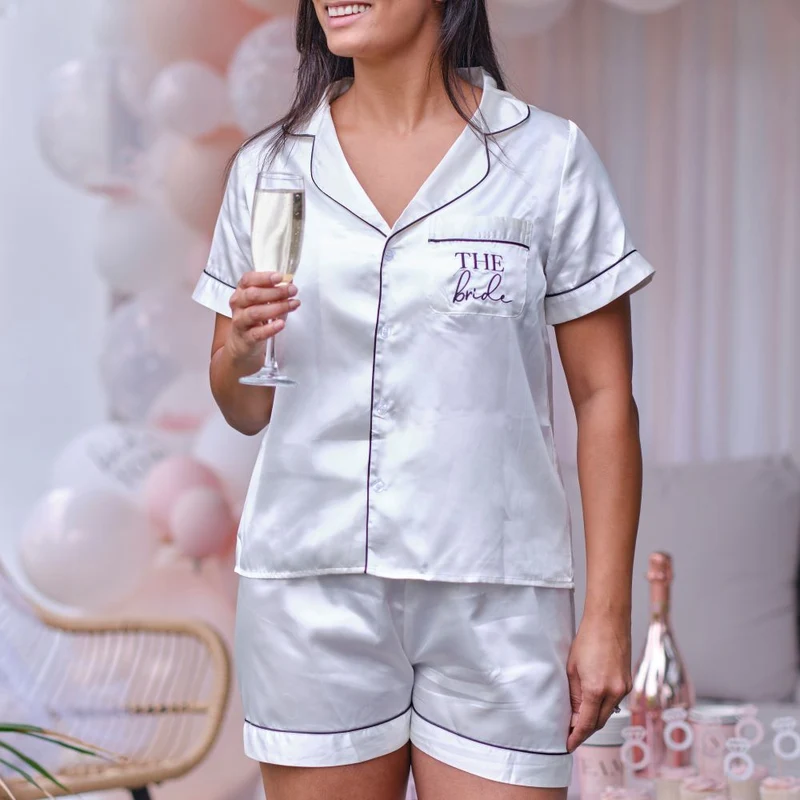 JGA Brides Night Pyjama-Braut Größe S