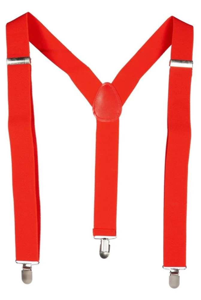 Verstellbare Hosenträger rot