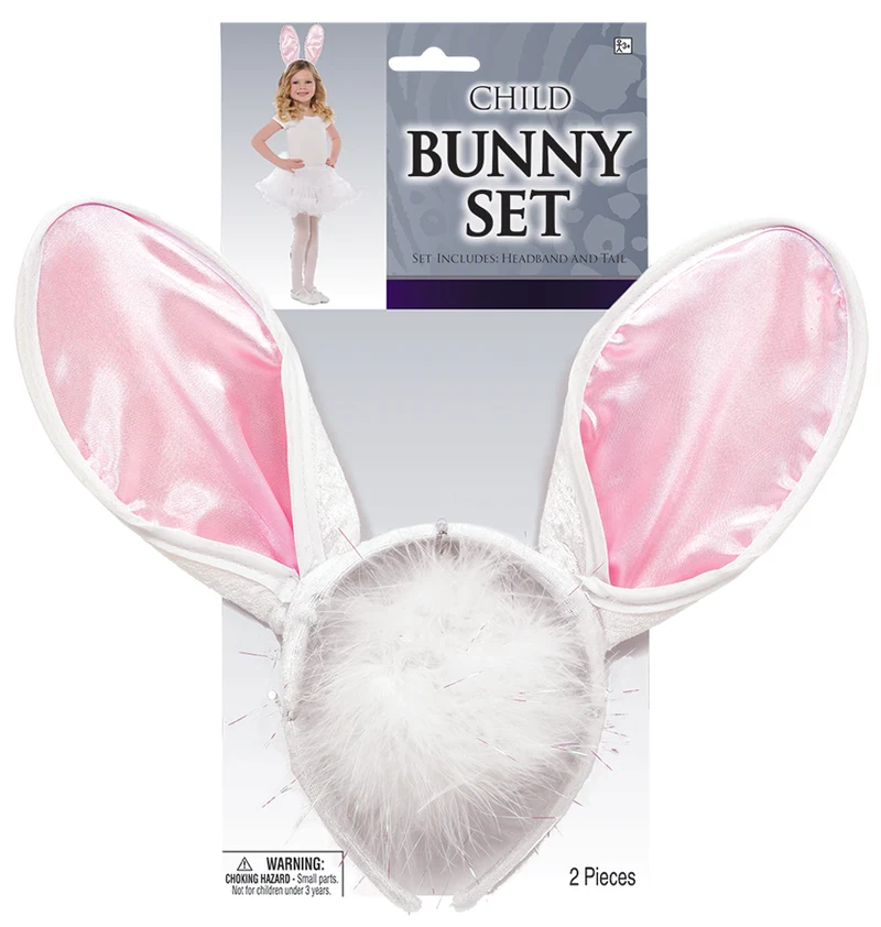 White Bunny Verkleidungsset 2-teilig