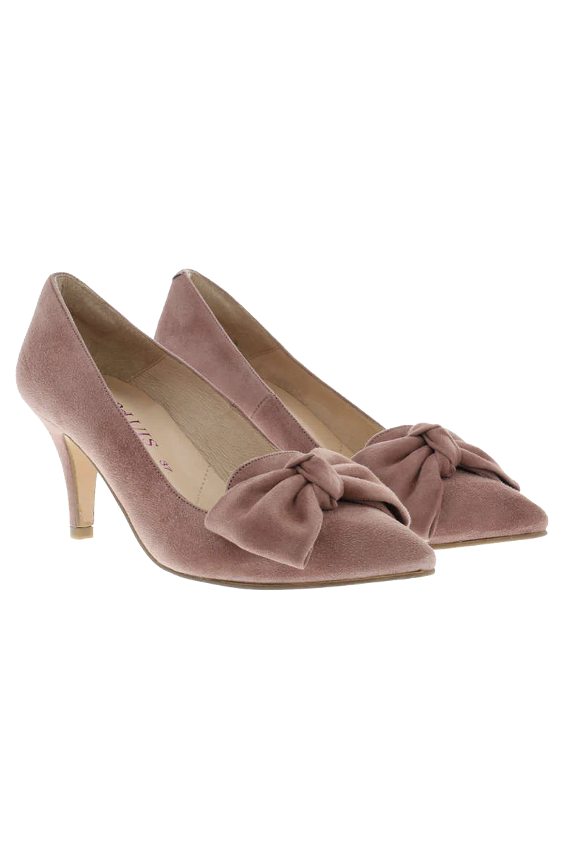 Trachten-Pumps mit Schleife
