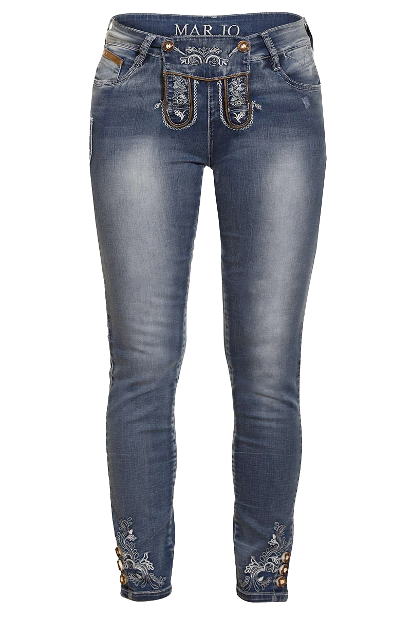 Damen Trachten Stretch-Jeans lang