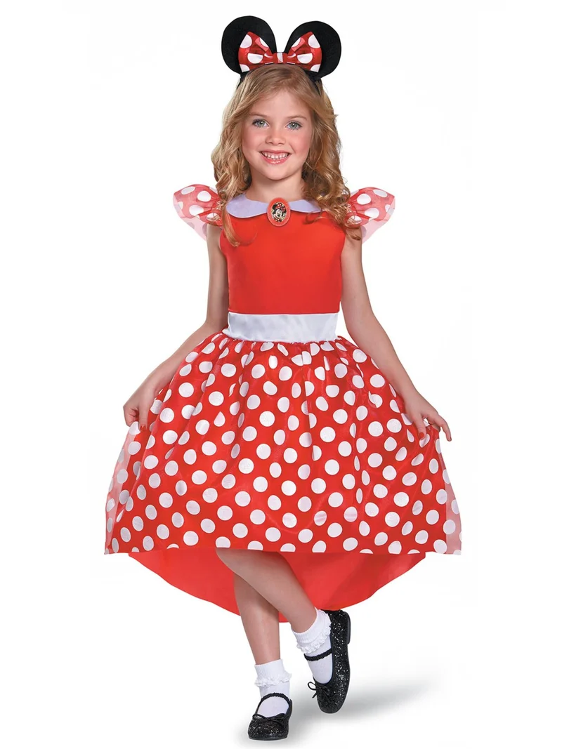 Red Minnie Mouse Kostüm für Mädchen