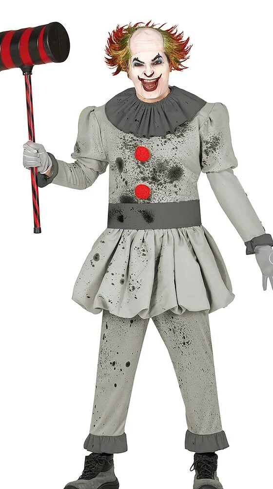 Irrer Killer Clown Herrenkostüm