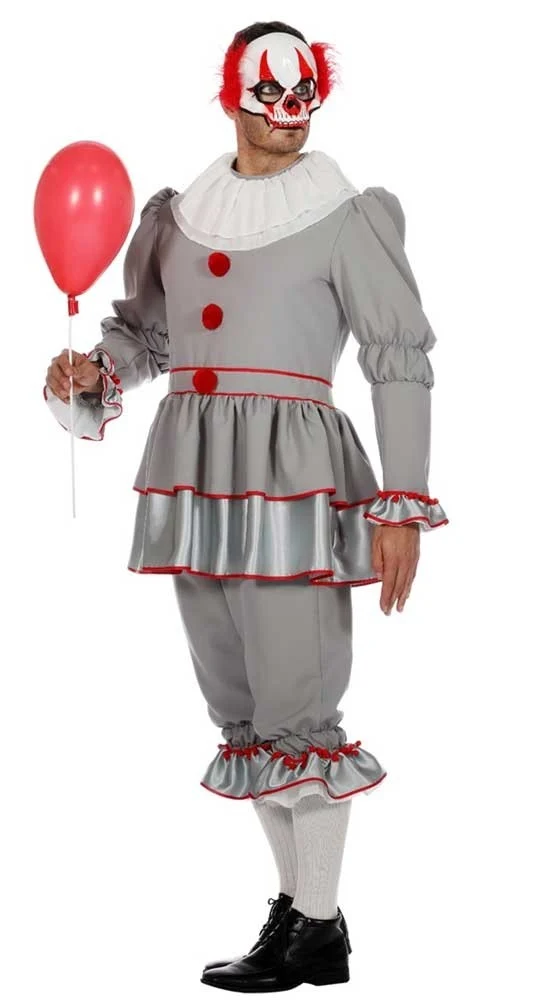 Mörderischer Horror Clown Herrenkostüm