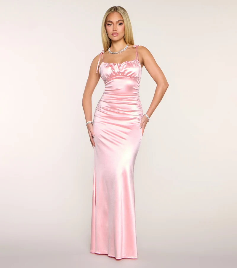 Lesley Satin Mermaid Formal Dress