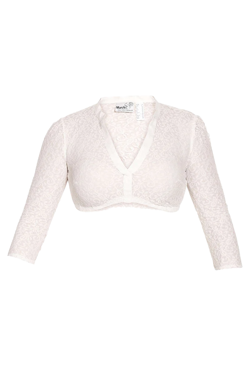 Dirndl Bluse mit V-Ausschnitt 3/4-Arm