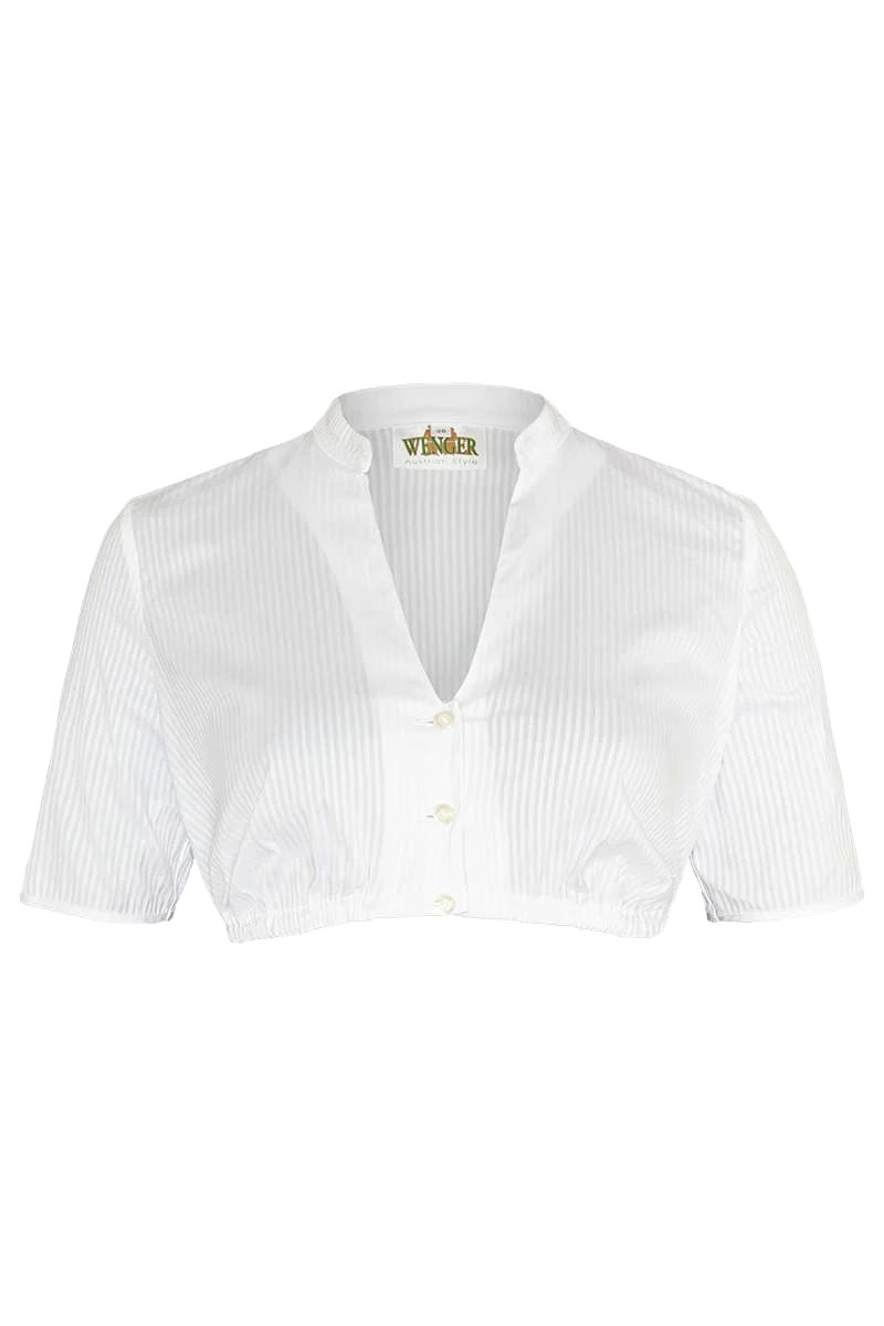 Stretch-Dirndlbluse halbarm