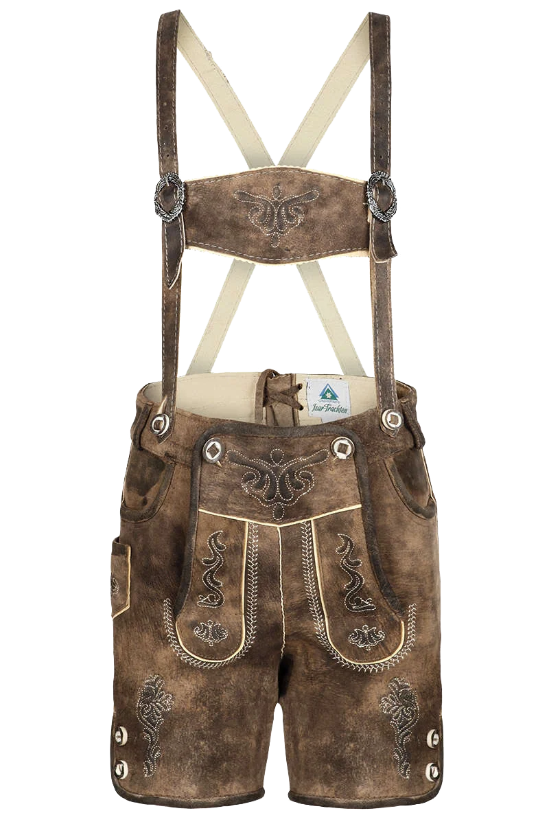 Kinder Lederhose kurz bestickt