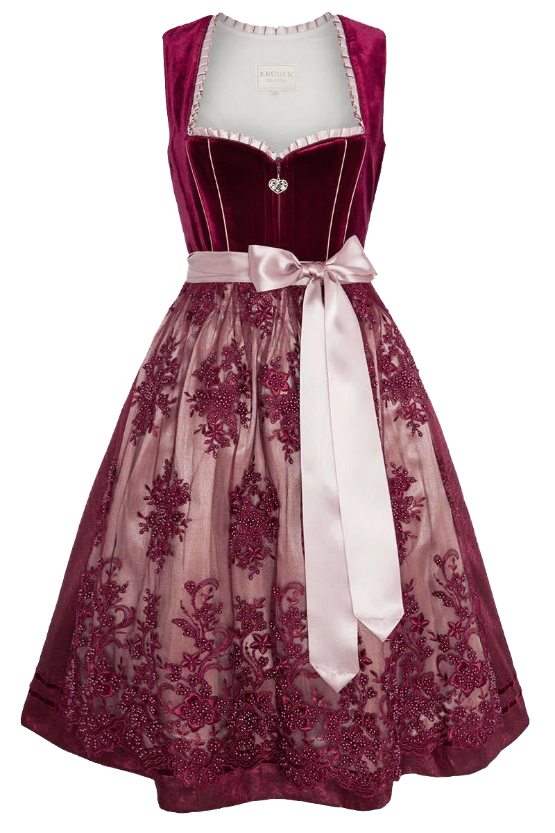Midi-Dirndl Perlenschürze