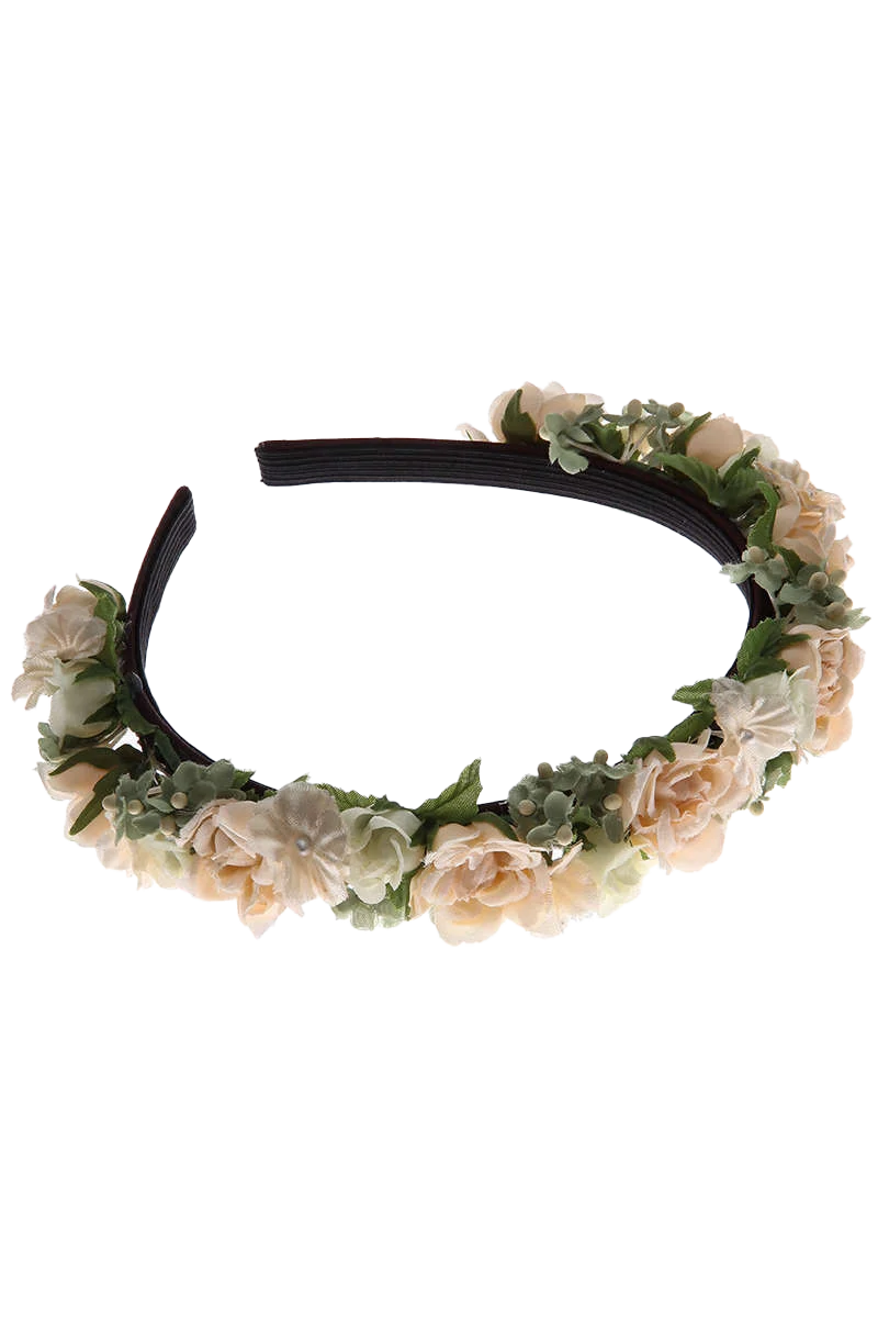 Trachten-Haarreif mit Blumen