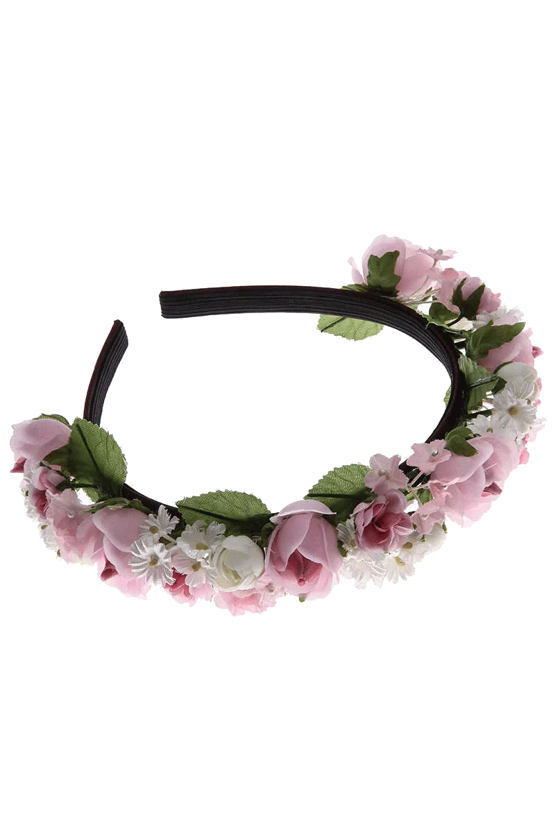 Trachten-Haarreif mit Blumen