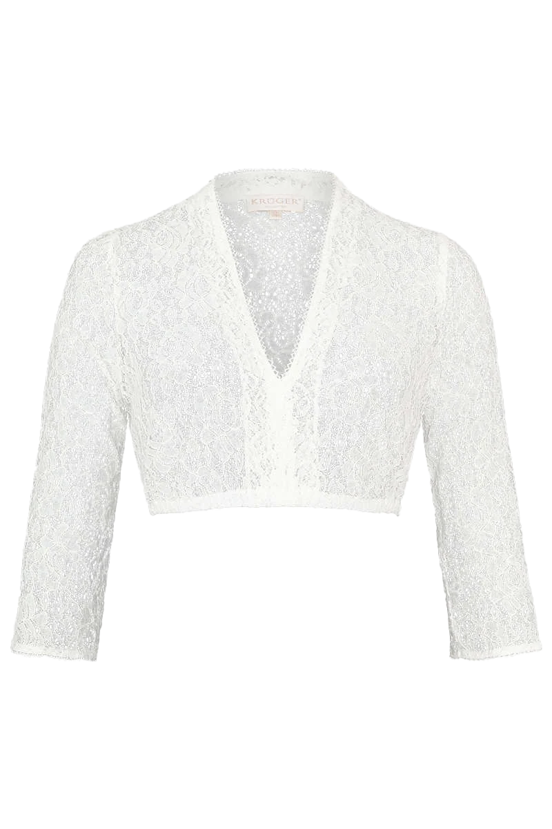 Dirndlbluse V-Ausschnitt 3/4 Arm